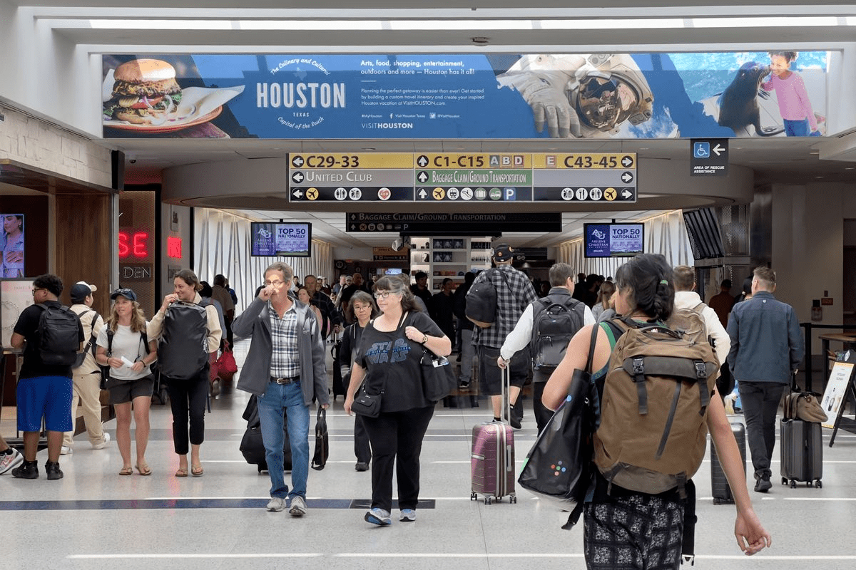 President George H.W. Bush, for whom the airport is named.